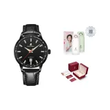 Черный циферблат, черный ремешок