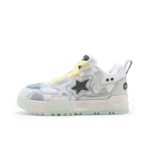 PAC MAN x STARTER С наполнителем Пиксель Обувь Non Нижняя юбка Легкий Low Топ Кроссовки для скейтбординга Унисекс Белый