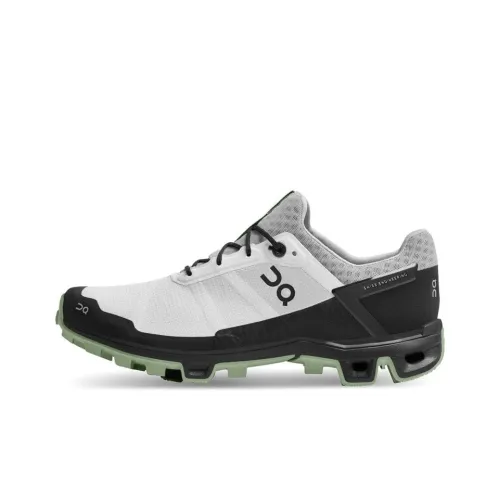 On Cloudventure Peak Амортизация Износостойкие Низкие Кроссовки для Бега Мужские Белый Циан