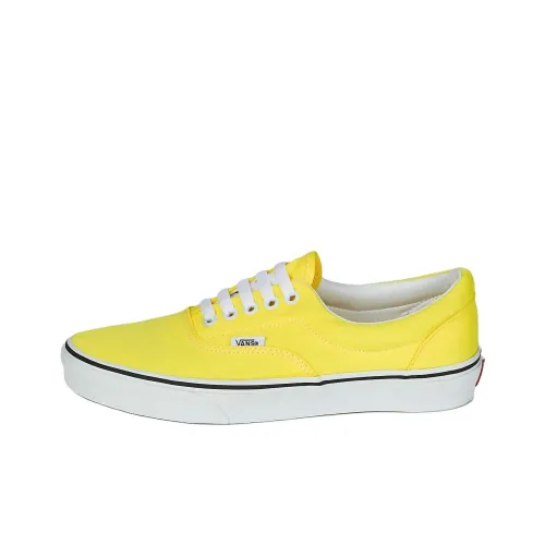 Vans Era Neon Low Skateboard Shoes Унисекс Ярко-Желтые
