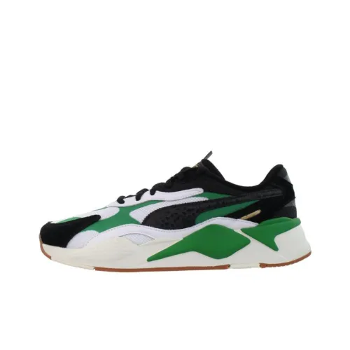 PUMA RS X3 Лето Slam Low Топ Кэжуал Мужской Черный Зеленый