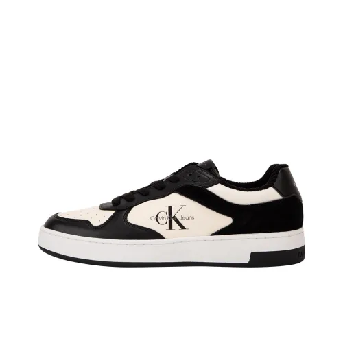 CKJ CALVIN KLEIN JEANS Скейтборд Кроссовки Низкие 00W Космос Черный/Корова Сливочный Мужской