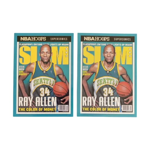 PANINI 2021 22 Hoops Ray Allen Ray Allen Supersonics Salm Журнал Teca 2 Star Player Карточки Карта Товар пройдет