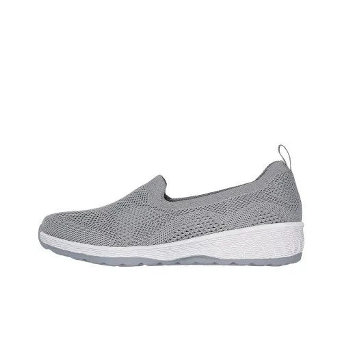 Skechers Active Up Lifted Comfy Life Low Top Casual Shoes Women's Gray Скекиерс Активный Up Поднятый Комфорт Лайф Низкий Топ Повседневная Обувь Женская Серый