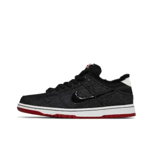 Nike Dunk SB Larry Perkins Нелипкий Легкий Низкий Топ Скейтборд Кроссовки Мужские Черные