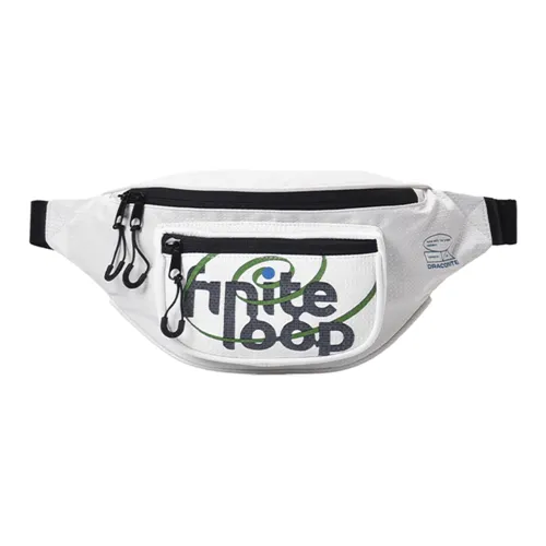 FINITE LOOP Переработанный полиэстер Слинг-сумка поясная сумка сумка через плечо Унисекс Белый