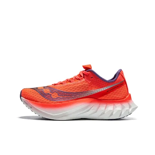 Saucony Endorphin Pro 4 Беговые кроссовки Низкий Топ Красный Женские