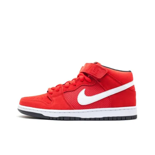 nike Dunk SB Hyper Красный Белый Нескользящий Легкий MID Топ Скейтборд Кроссовки Мужские Красный