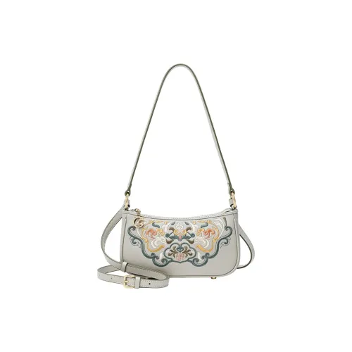 Ancient Yi Xi Коровья кожа Сумка на плечо Женская Цвет нефритовой шпильки Асфальтовый серый