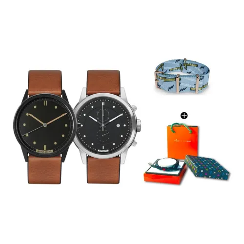 HYPERGRAND Кварцевые часы механизм ремень из натуральной кожи черный циферблат унисекс