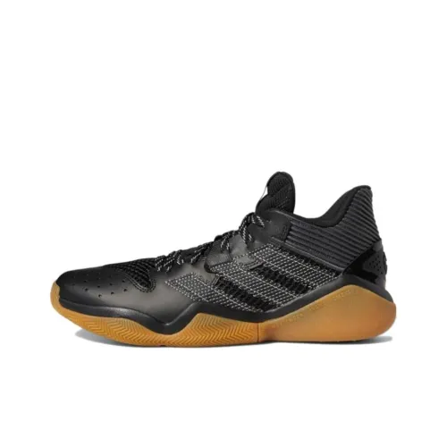 Adidas Harden Stepback 1 Дышащий MID Топ Баскетбольные кроссовки Унисекс Черный