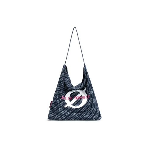 JELLYTOYBOY Ткань Passenger Сумка Одно плечо Подмышечный Тоут Большой Унисекс Джинсовый синий
