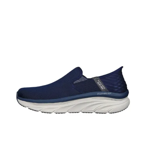 Skechers D'lux Walker Sport D'Lu Аbrasion Resistant Дышащий Низкий Топ Повседневная Обувь Мужская Синий