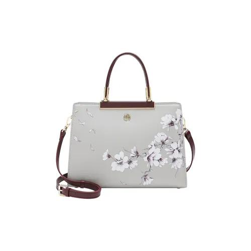 Ancient Yi Xi Коровья кожа Премиум Commuter Сумка на плечо Сумка Женская Светло-серый