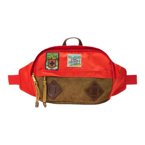 Polo Ralph Lauren Полиэстер Корова Кожа Бананка Мужской Оранжевый и Многоцветный