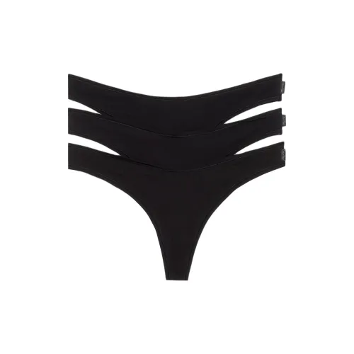 Calvin Klein Трусы Европейская версия Женские 3 упаковки Черный