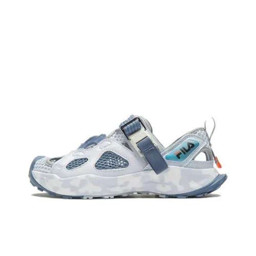 FILA KIDS Противоскользящие и Дышащие Детские Сандалии Белые и Синие