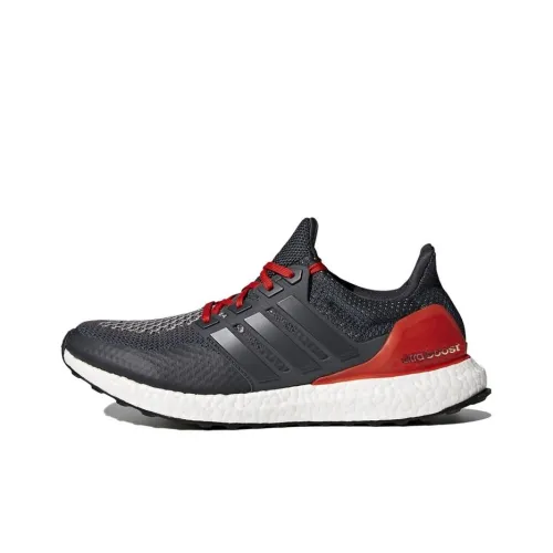 Adidas ULT Slip-resistant Abrasion-resistant Low Top Marathon Running Shoes Men's Black Red White Adidas ULT Противоскользящий Устойчивый к истиранию Низкий Топ Марафон Беговые Кроссовки Мужские Черный Красный Белый