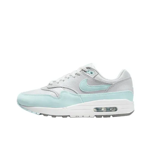 Nike Air Max 1 Low Топ Повседневные Беговые Кроссовки Женские Белые Синие