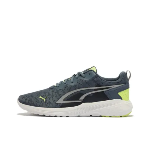PUMA All Day Active Bottom Resistant к истиранию Низкий Топ Повседневные Беговые кроссовки Унисекс Зеленый Серебристый