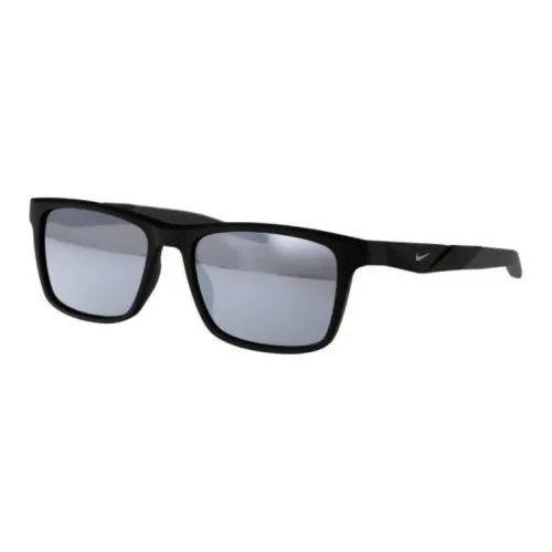 Nike Ацетат Прямоугольные Солнцезащитные очки Мужские Черные