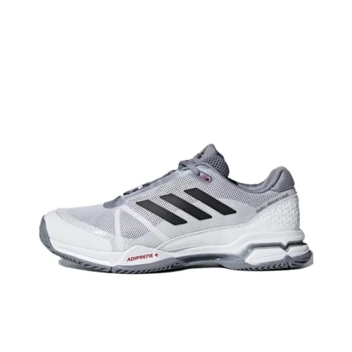 Adidas Barricade Club Slip-Resistant Low-Top Tennis Shoes Men's White Gray Black Adidas Barricade Club Slip-Resistant Низкие Кроссовки для Тенниса Мужские Белый Серый Черный