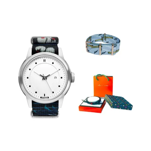 HYPERGRAND Наручные часы Кварцевый механизм Нейлоновый ремешок Белый циферблат Мужские часы