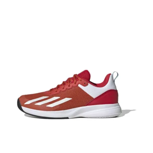 Adidas Courtflash Устойчивые к истиранию Дышащие Низкие Кроссовки для тенниса Мужские Красные