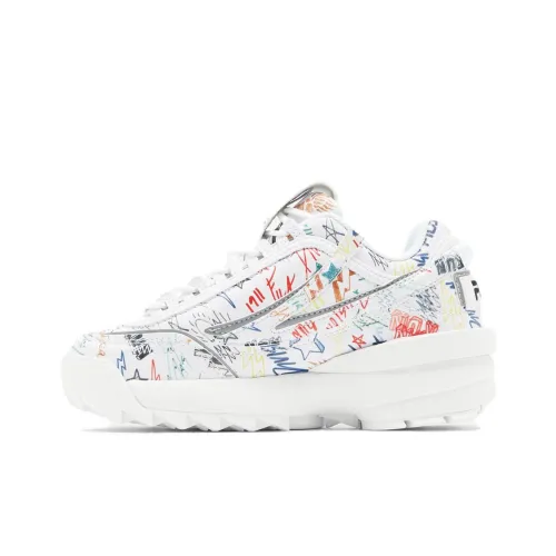 FILA Disruptor 2 Детские беговые кроссовки Низкий топ Белый Женский