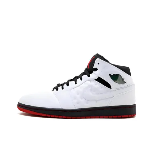 Jordan Air Jordan 1 Ретро Амортизация Износостойкий MID Топ Винтажные баскетбольные кроссовки Мужской Серый