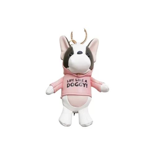 COZIPOP Розовый Свитшот Французский Bulldog Куклы Плюшевый Брелок 15 см Рекомендуемая Высота