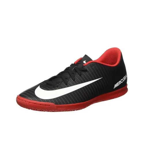 Nike AG Искусственная трава Slip-resistant Abrasion-resistant Футбольные бутсы Унисекс Черный Красный