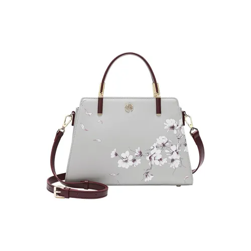 Ancient Yi Xi Коровья кожа Элегантная Сумка для мамы через плечо на одно плечо средний размер женская светло-серый