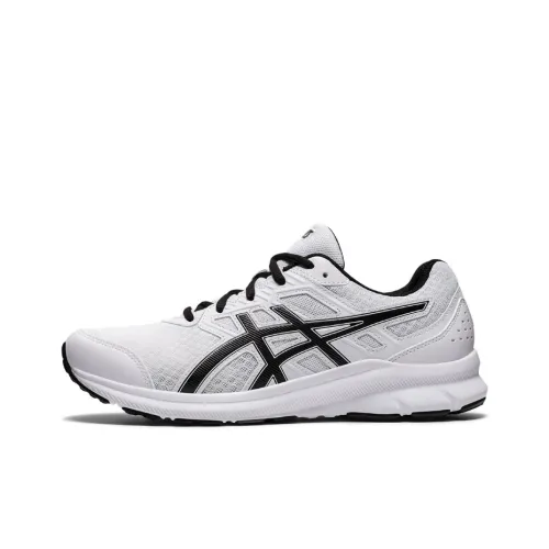 Asics Jolt 3 Low Топ Беговые кроссовки Мужские Белый Черный 4E Ширина