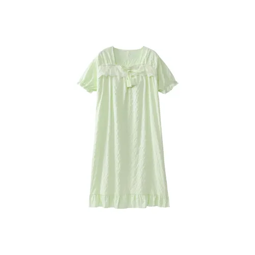 CAIHENGTONG Ночная сорочка Женская Мятно-зеленая