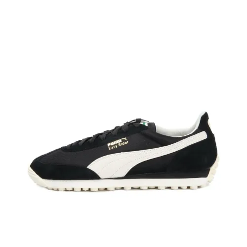 PUMA Easy Rider Амортизация Износостойкие Низкие Кроссовки для Бега Унисекс Черный Белый