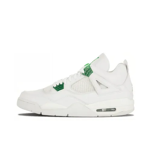 Jordan Air Jordan 4 Retro Classic Green MID Топ Винтажные баскетбольные кроссовки Мужской Белый Зеленый