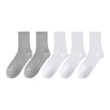 5 пар (3 белых + 2 серых)