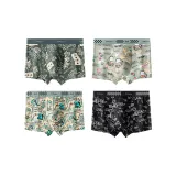 Четырех-Пачка (Серый-Зеленый Покер Мир + Светло-Зеленый Монстр Doodle + Светло-Кофейный Абстрактный Мир + Черный Абстрактный Числа)