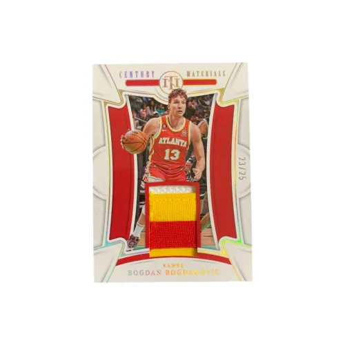 Панини 2022 23 National Treasures Bogdan Bogdanovic Hawks 23 25 GU Match Worn Jersey Patch Star Card Пройдет