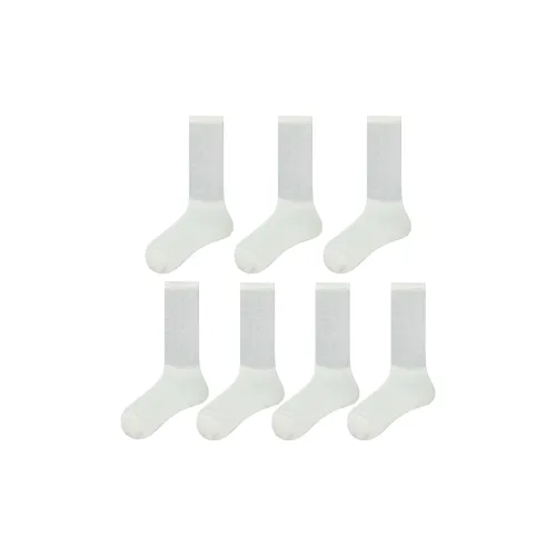 Evening Classroom Носки Crew Женские упаковка из 7 штук молочно-белый