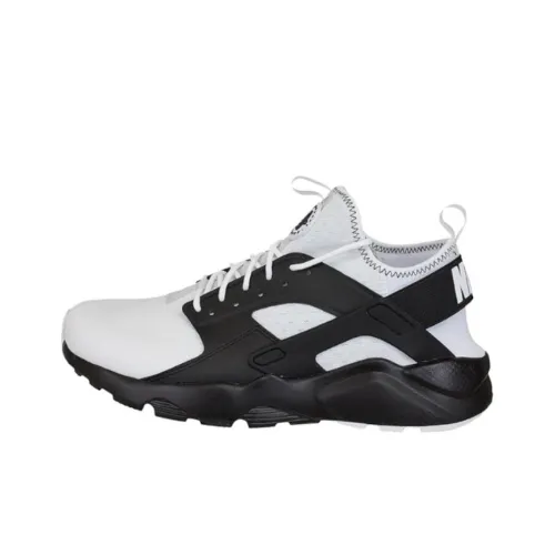 Nike Air Huarache Run Ультра Амортизация Износостойкий Низкий Топ Беговые кроссовки Унисекс Черный Белый