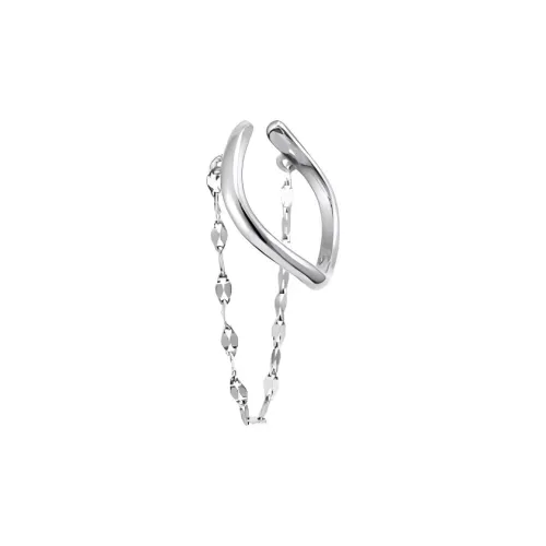 4℃ Platinum Заколка для волос Серьги On Женское серебро