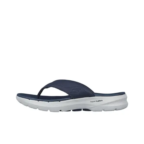 Skechers Go Walk 6 Шлепанцы Мужские Морской Синий