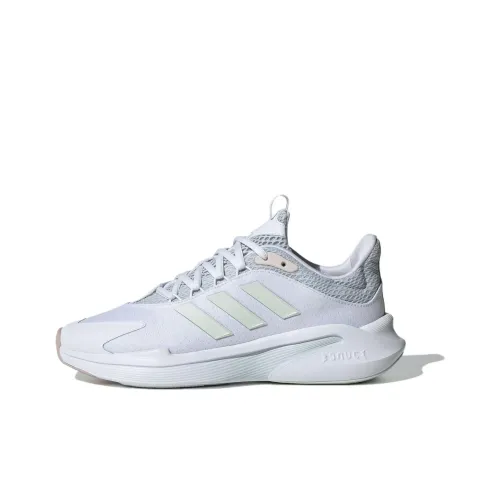 Adidas Alphaedge + Slip Устойчивый к истиранию Низкий Топ Повседневные Беговые кроссовки Женские Белые Синие