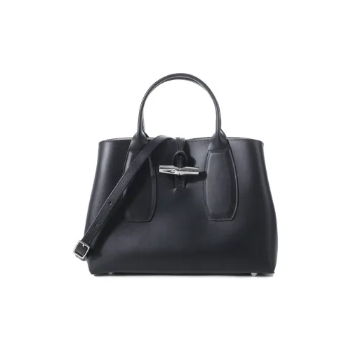 LONGCHAMP Коровья кожа Одно плечо Сумка Женская Черная