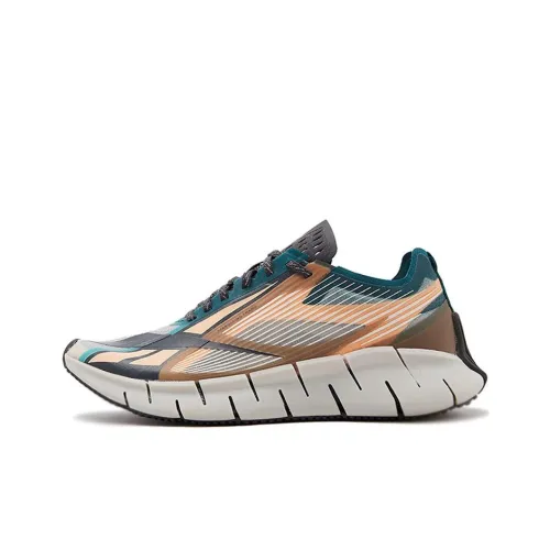 Reebok совместный бренд Zig 3D Storm Low Топ Casual Унисекс Серый Зеленый Оранжевый