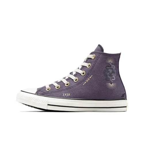 Converse Chuck Taylor All Star Кеды Высокие Топы Фиолетовые Белые Женские