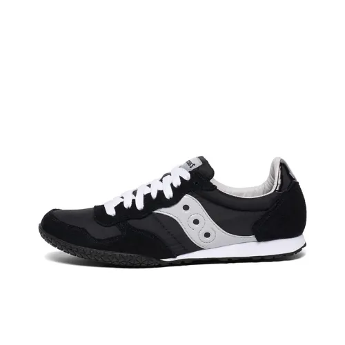 Saucony Bullet Shock Absorbers Slip-Resistant Abrasion-Resistant Low-Top Беговые кроссовки Женские Черный Серебристый Стандарт M