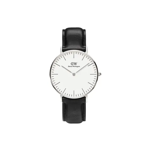 Daniel Wellington Women's Watch Кварцевый механизм Кожаный ремешок 36 мм Белый циферблат